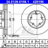 Brzdový kotouč ATE 24.0128-0156 (AT 428156) -FORD