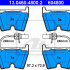 Sada brzdových destiček ATE 13.0460-4800 (AT 604800) - VW