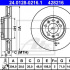 Brzdový kotouč ATE 24.0128-0216 (AT 428216) - CITROËN, FIAT, PEUGEOT