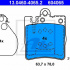 Sada brzdových destiček ATE 13.0460-4065 (AT 604065) - MERCEDES-BENZ