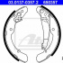 Sada brzdových čelistí ATE 03.0137-0357 (AT 650357) - SEAT, ŠKODA, VW