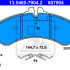 Sada brzdových destiček ATE 13.0460-7904 (AT 607904)