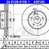 Brzdový kotouč ATE 24.0128-0155 (AT 428155) - MERCEDES-BENZ