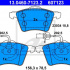 Sada brzdových destiček ATE 13.0460-7123 (AT 607123) - VW