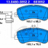 Sada brzdových destiček ATE 13.0460-3852 (AT 603852) - MERCEDES-BENZ