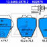 Sada brzdových destiček ATE 13.0460-2875 (AT 602875) - AUDI