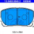 Sada brzdových destiček ATE 13.0460-5846 (AT 605846) - TOYOTA