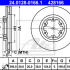 Brzdový kotouč ATE 24.0128-0166 (AT 428166) - NISSAN