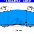 Sada brzdových destiček ATE 13.0460-4998 (AT 604998) - MERCEDES-BENZ