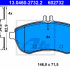 Sada brzdových destiček ATE 13.0460-2732 (AT 602732) - MERCEDES-BENZ