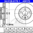 Brzdový kotouč ATE 24.0128-0175 (AT 428175) - MAZDA