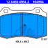 Sada brzdových destiček ATE 13.0460-4964 (AT 604964) - JAGUAR, VOLVO