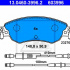 Sada brzdových destiček ATE 13.0460-3996 (AT 603996) - CITROËN