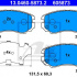 Sada brzdových destiček ATE 13.0460-5873 (AT 605873) - HYUNDAI, KIA