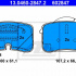 Sada brzdových destiček ATE 13.0460-2847 (AT 602847) - AUDI