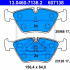 Sada brzdových destiček ATE 13.0460-7138 (AT 607138) - JAGUAR