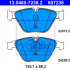 Sada brzdových destiček ATE 13.0460-7238 (AT 607238) - BMW