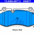 Sada brzdových destiček ATE 13.0460-4817 (AT 604817) - MERCEDES-BENZ