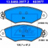 Sada brzdových destiček ATE 13.0460-3977 (AT 603977) - NISSAN, RENAULT
