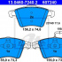Sada brzdových destiček ATE 13.0460-7240 (AT 607240) - VW