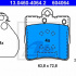 Sada brzdových destiček ATE 13.0460-4064 (AT 604064) - MERCEDES-BENZ