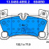 Sada brzdových destiček ATE 13.0460-4850 (AT 604850) - AUDI, VW