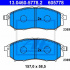 Sada brzdových destiček ATE 13.0460-5778 (AT 605778) - NISSAN, RENAULT