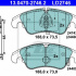 Sada brzdových destiček ATE Ceramic 13.0470-2746 (AT LD2746) - AUDI