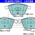 Sada brzdových destiček ATE Ceramic 13.0470-7200 (AT LD7200) - AUDI, SEAT, ŠKODA, VW