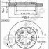 Brzdový kotouč BREMBO 09.5014.10 - NISSAN