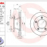 Brzdový kotouč BREMBO 09.7157.10 - MERCEDES-BENZ