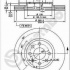 Brzdový kotouč BREMBO MAX 09.8601.75 - OPEL