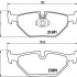 Sada brzdových destiček BREMBO P06023 - BMW