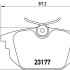 Sada brzdových destiček BREMBO P23026 - ALFA ROMEO, FIAT, LANCIA