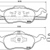 Sada brzdových destiček BREMBO P24046 - FORD