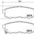 Sada brzdových destiček BREMBO P49042