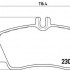 Sada brzdových destiček BREMBO P50035 - MERCEDES-BENZ