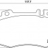 Sada brzdových destiček BREMBO P50041 - MERCEDES-BENZ