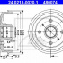 Brzdový buben ATE 24.0218-0020 (AT 480074) - CITROËN, PEUGEOT