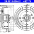 Brzdový buben ATE 24.0218-0044 (AT 480174) - HYUNDAI