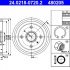 Brzdový buben ATE 24.0218-0720 (AT 480205) - CITROËN, PEUGEOT