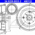 Brzdový buben ATE 24.0220-0033 (AT 480132) - OPEL