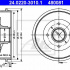 Brzdový buben ATE 24.0220-3010 (AT 480081) - NISSAN, RENAULT