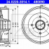 Brzdový buben ATE 24.0220-3014 (AT 480090) - CITROËN, PEUGEOT