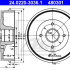 Brzdový buben ATE 24.0220-3036 - DACIA, RENAULT