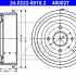 Brzdový buben ATE 24.0222-8010 - FORD
