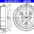 Brzdový buben ATE 24.0222-8015 (AT 480055) - RENAULT