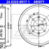 Brzdový buben ATE 24.0222-8017 (AT 480071) - CITROËN, PEUGEOT