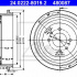 Brzdový buben ATE 24.0222-8019 (AT 480087) - RENAULT