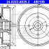 Brzdový buben ATE 24.0222-8025 (AT 480109) - NISSAN